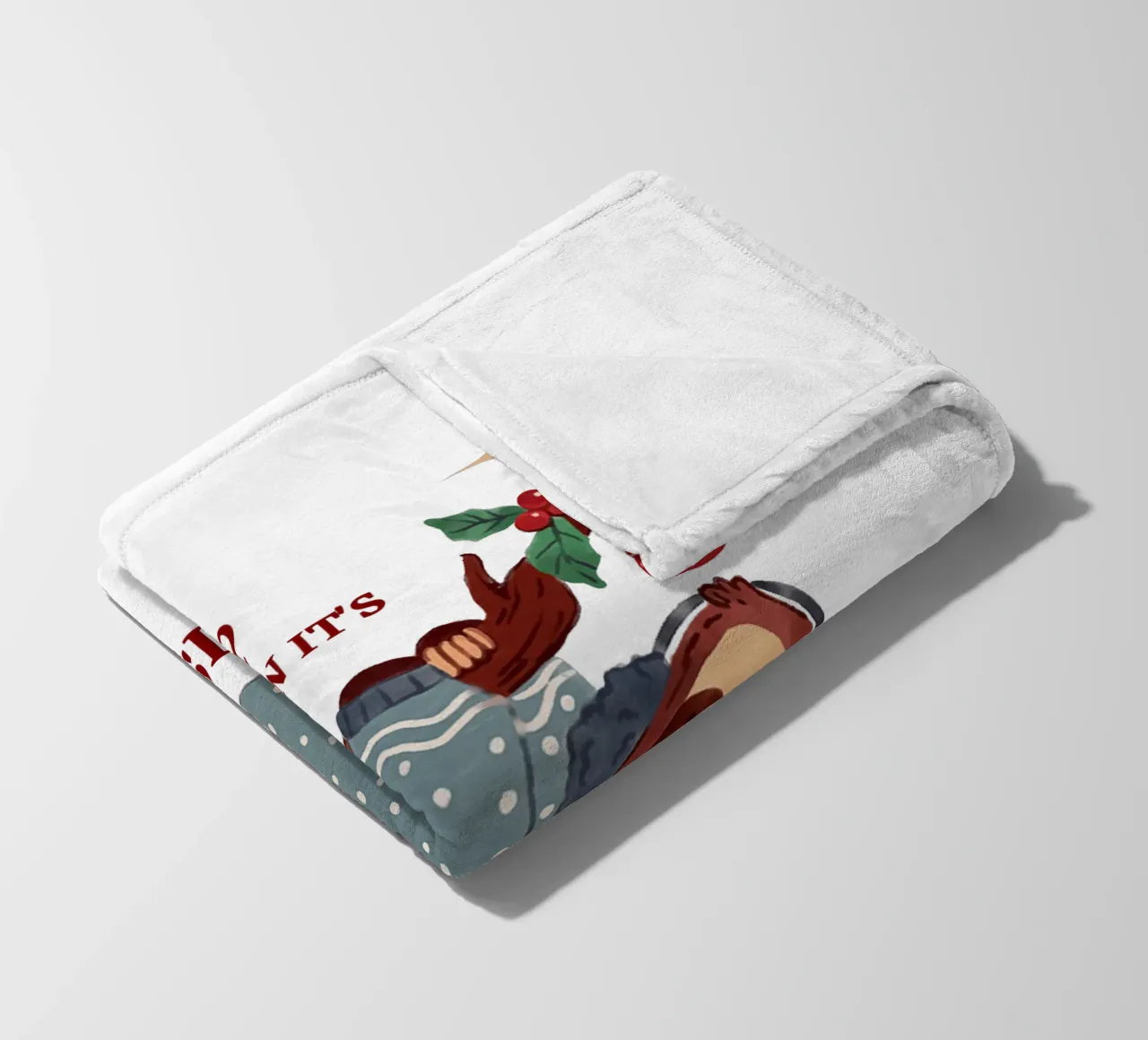 Svegliami quando è Natale coperta in pile da ArtDesign by KBK