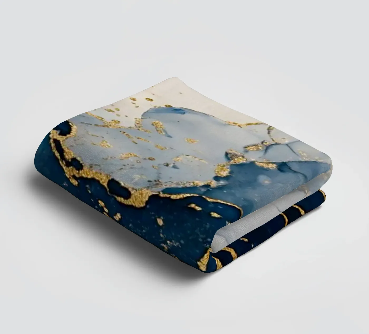 Navy current towel by WijdevenPrints