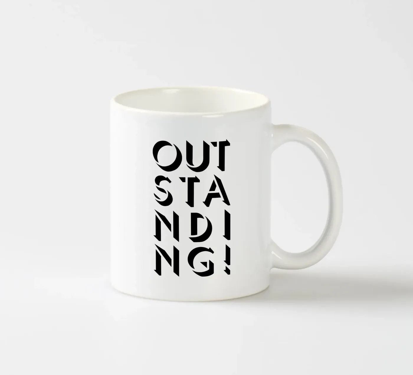 Outstanding! ceramic mug by Richard Hood