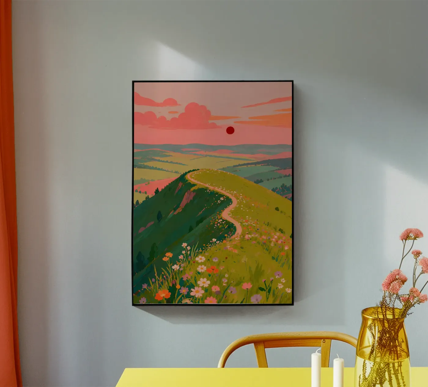 Sunset Ridge in fiore plexiglass da Aquarevo