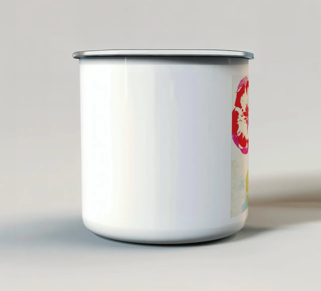 Rose Garden tazza in smalto da Catherine Aguilar