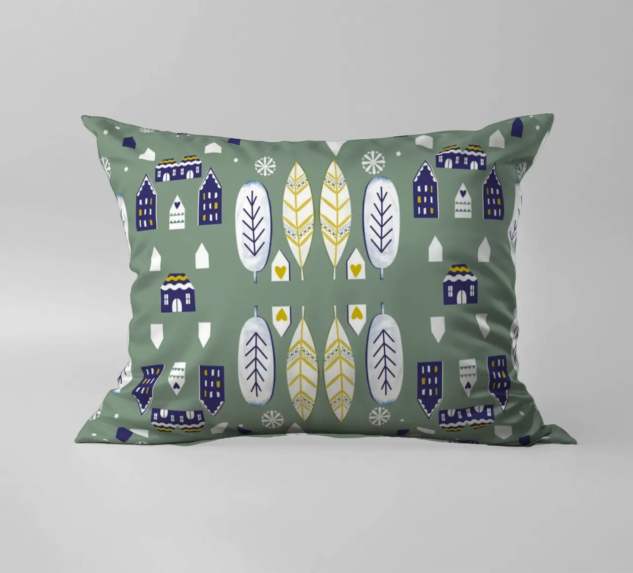 Scandi Pattern Kissen von Catherine Aguilar