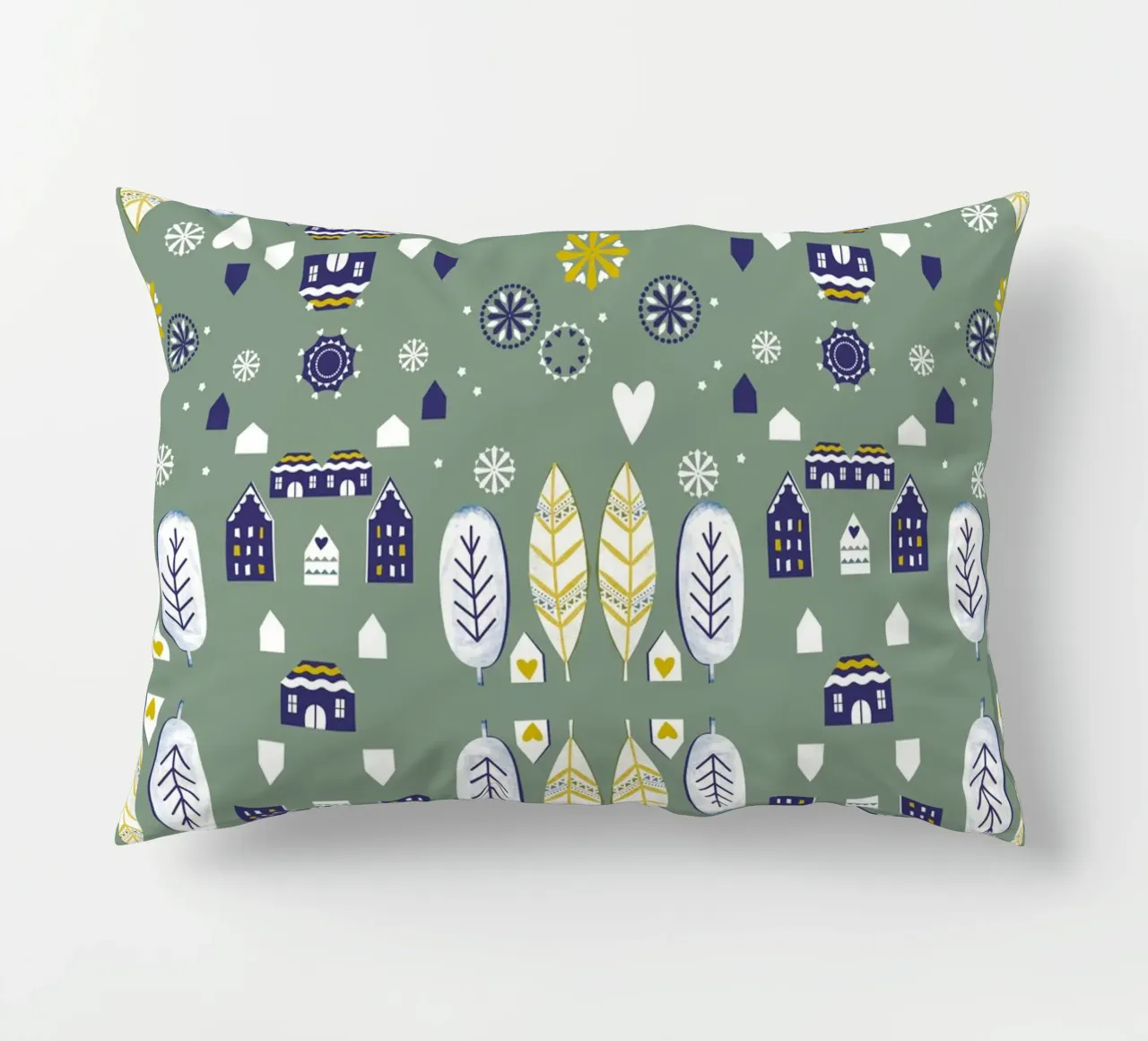 Scandi Pattern Kissen von Catherine Aguilar