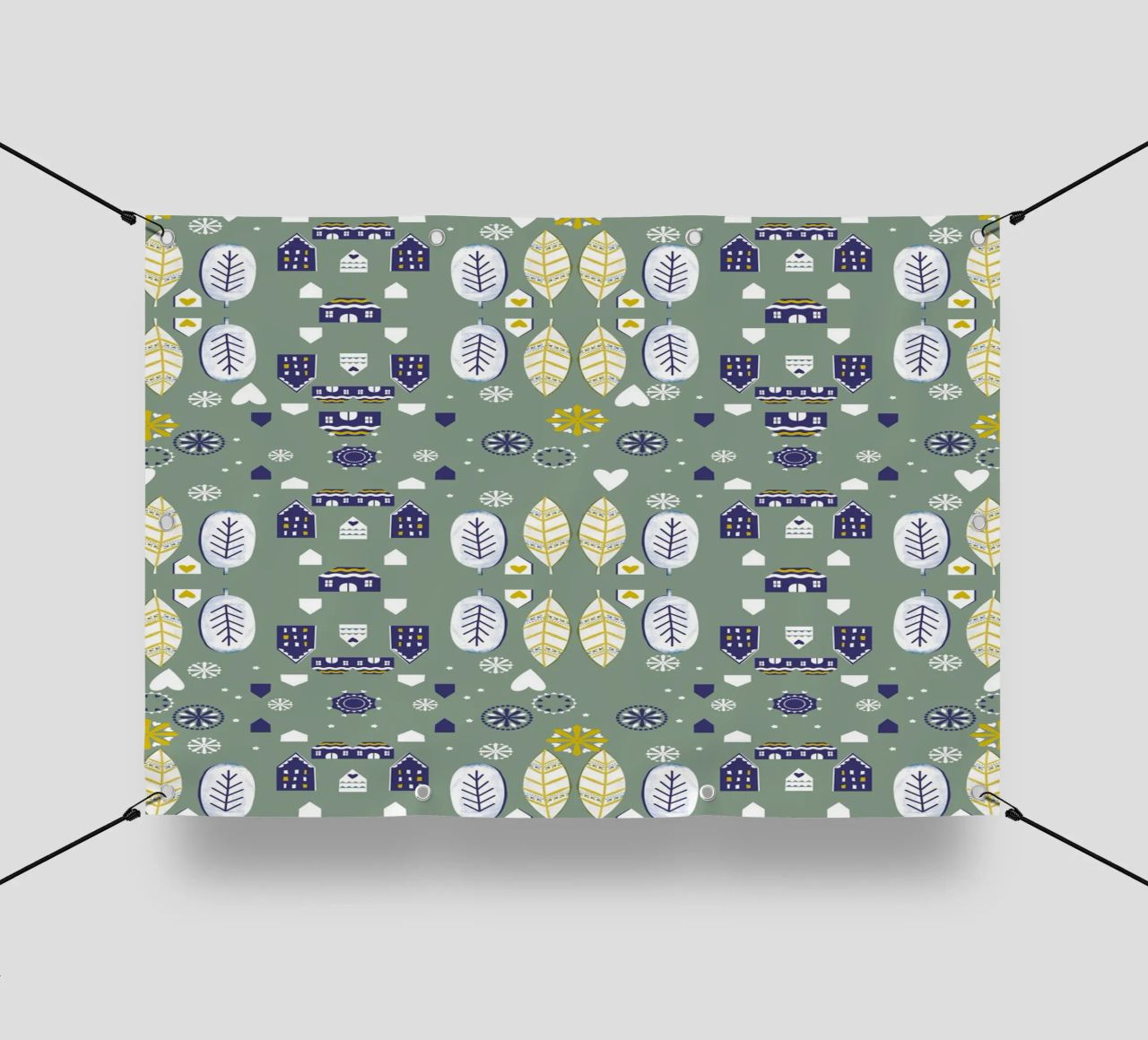 Scandi Pattern telo in pvc da Catherine Aguilar