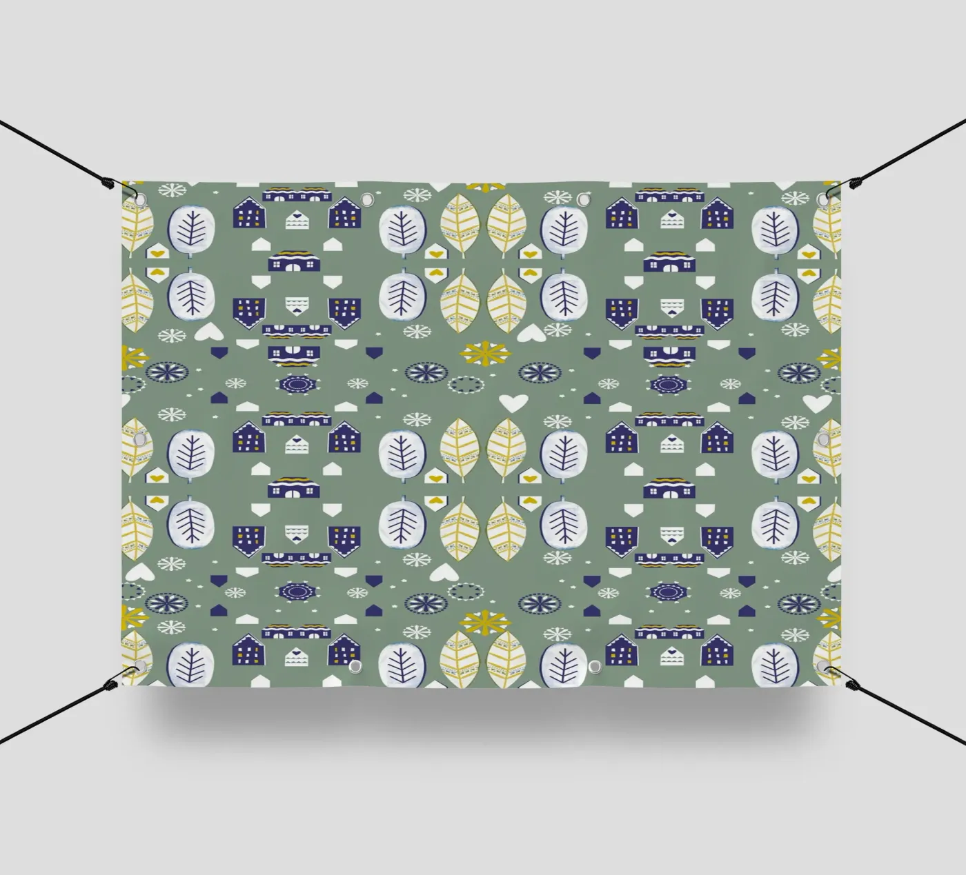 Scandi Pattern pvc cover by Catherine Aguilar