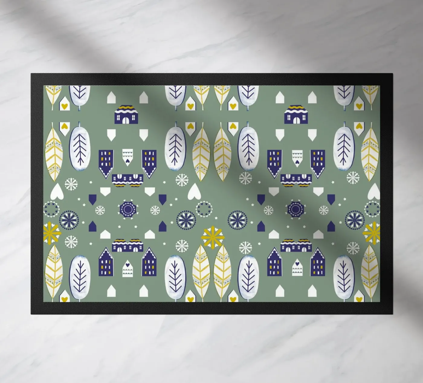 Scandi Pattern doormat by Catherine Aguilar