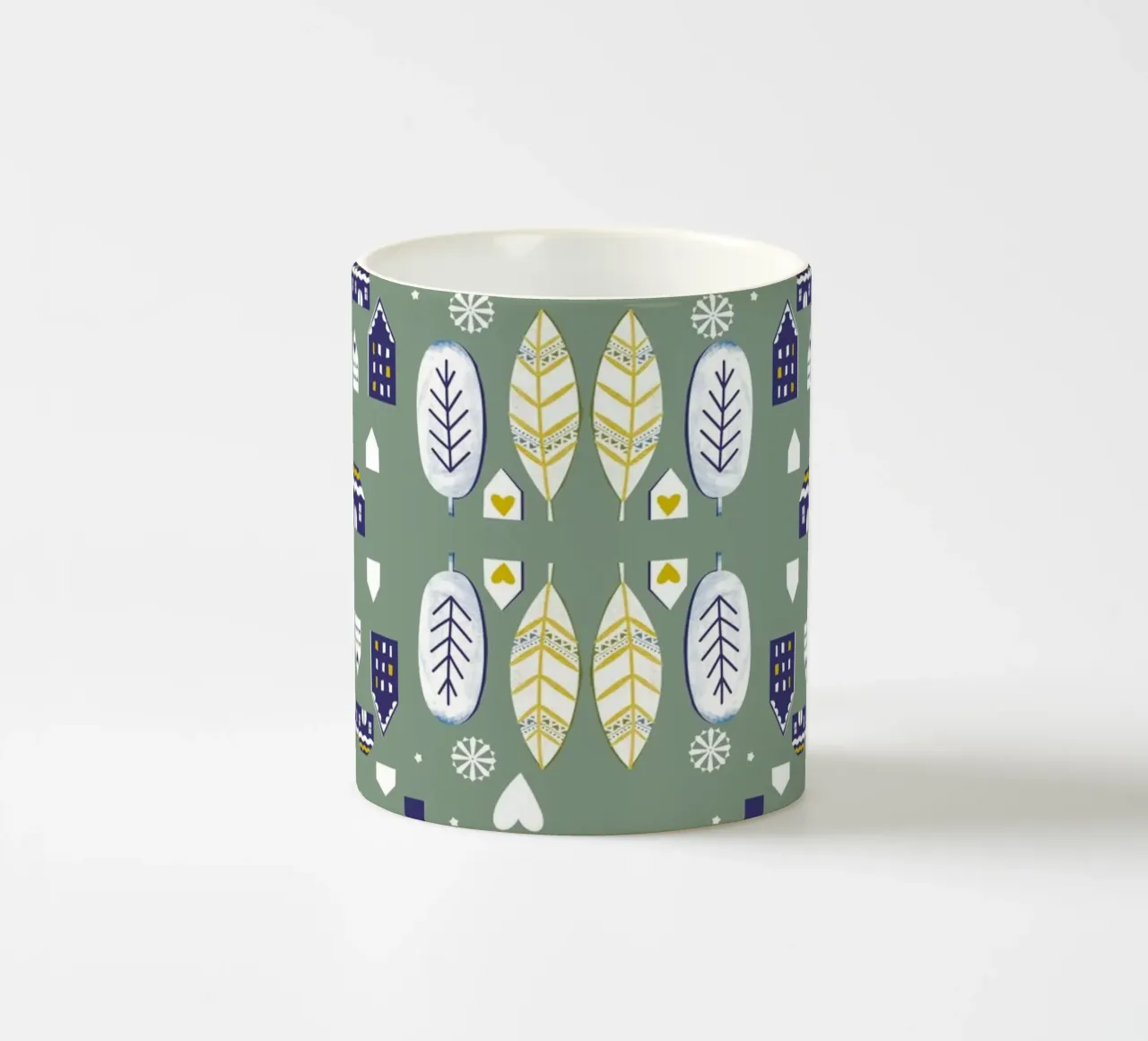 Scandi Pattern taza de cerámica de Catherine Aguilar