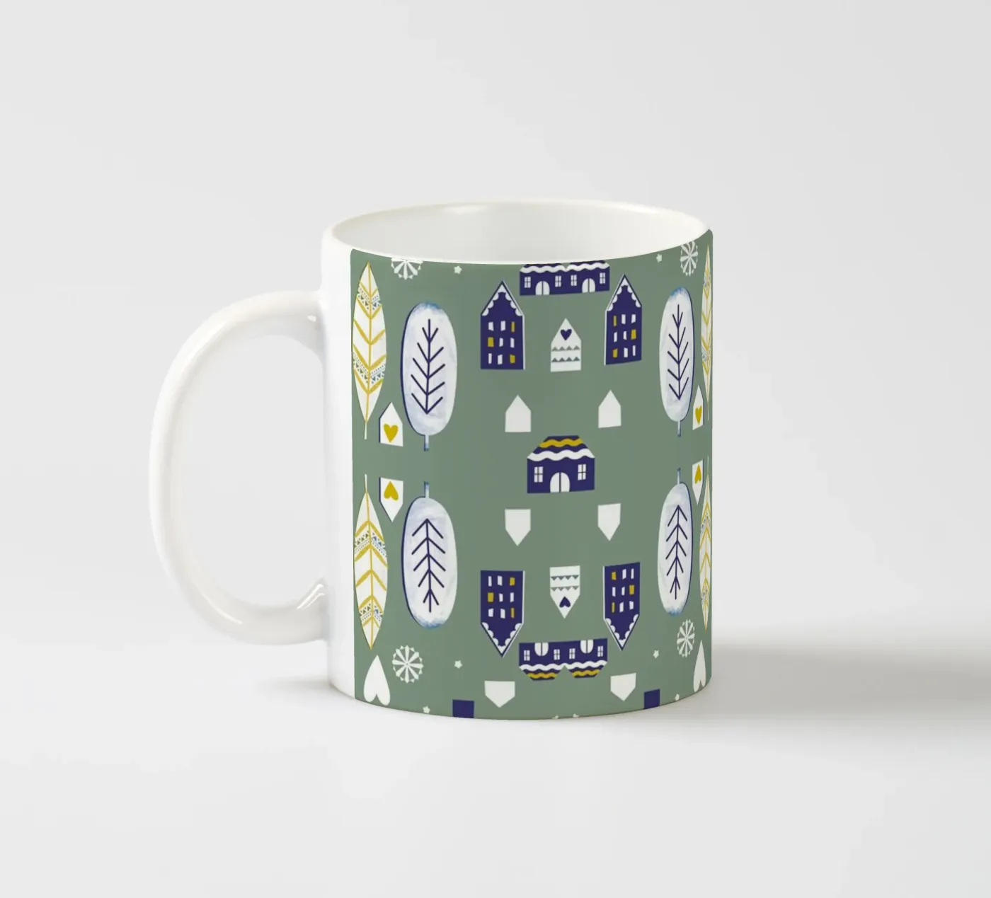 Scandi Pattern tazza in ceramica da Catherine Aguilar