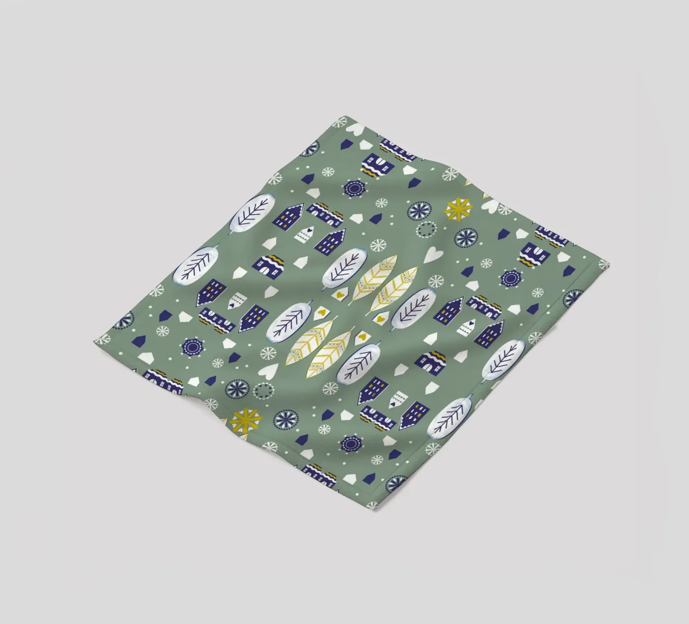 Scandi Pattern fleece blanket by Catherine Aguilar