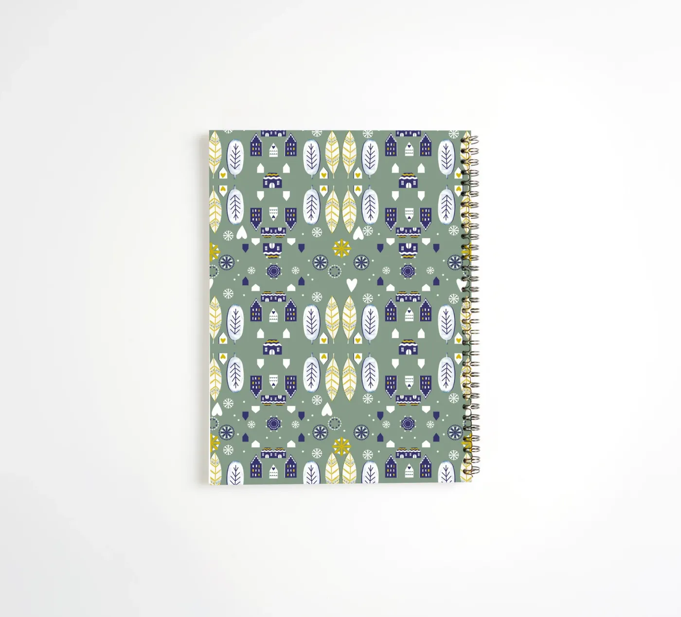 Scandi Pattern spiral notebook by Catherine Aguilar