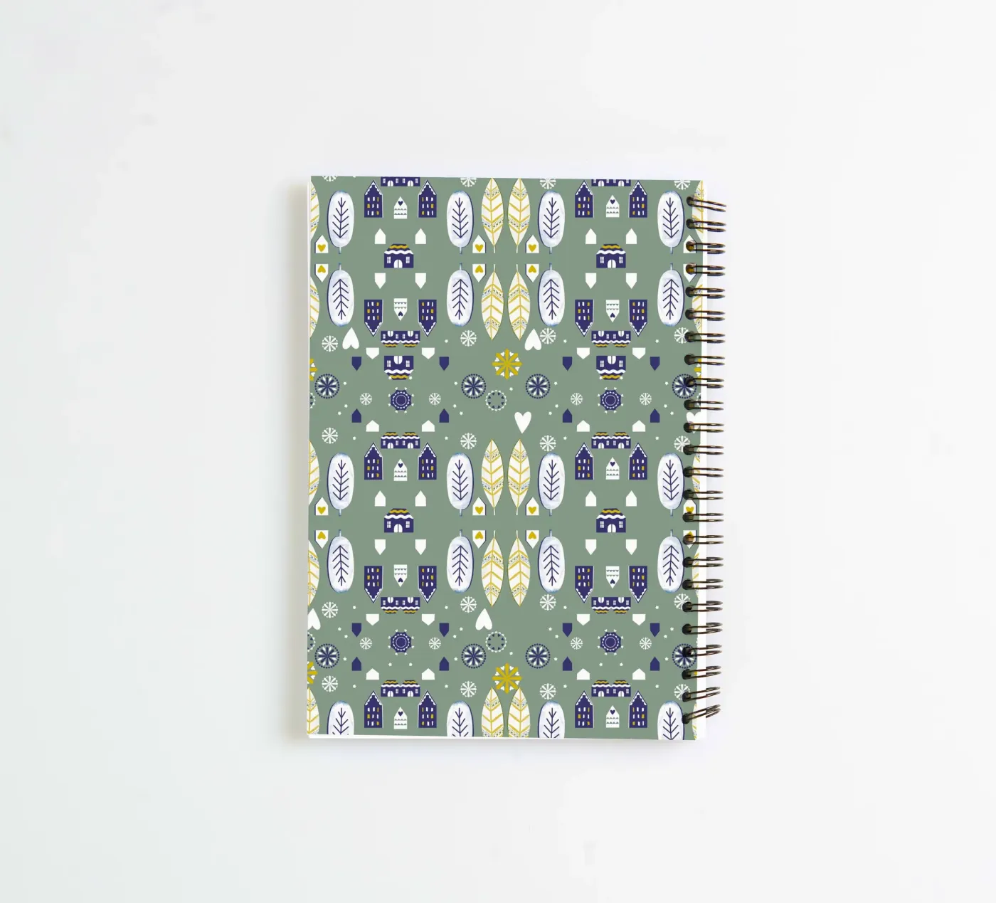 Scandi Pattern spiral notebook by Catherine Aguilar