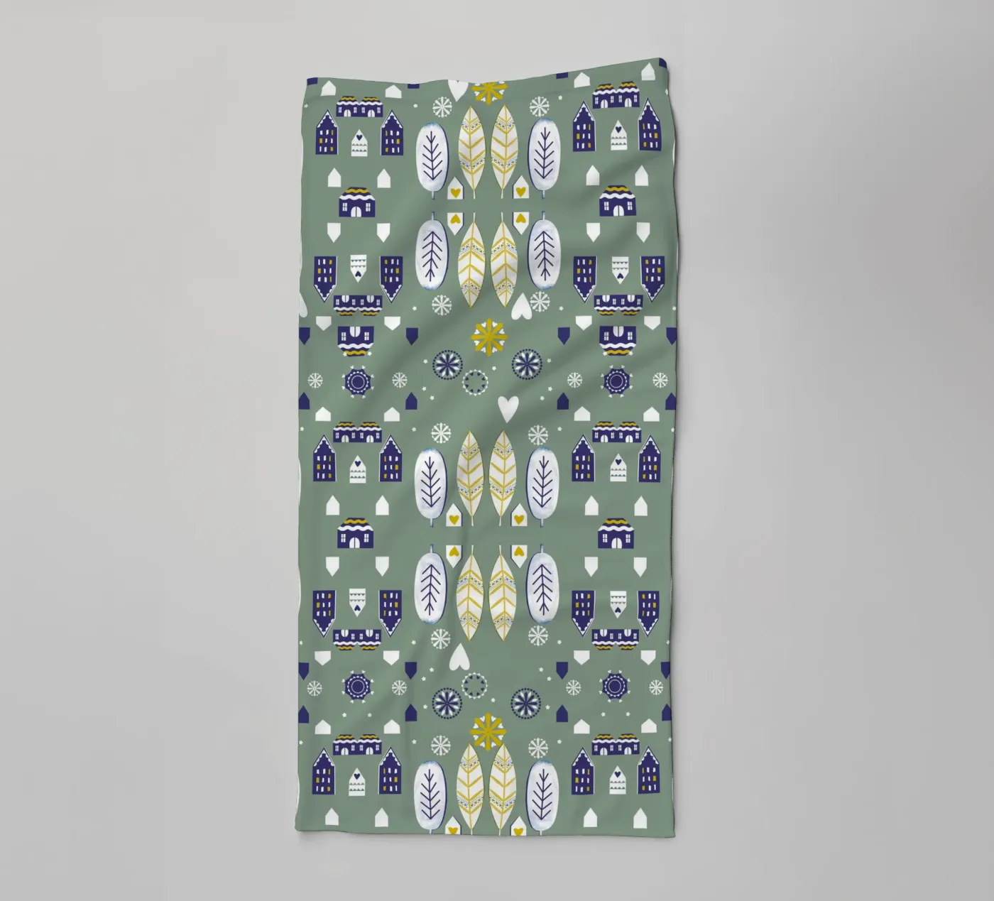 Scandi Pattern badhanddoek van Catherine Aguilar