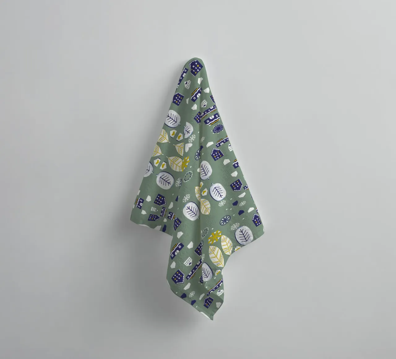 Scandi Pattern badhanddoek van Catherine Aguilar