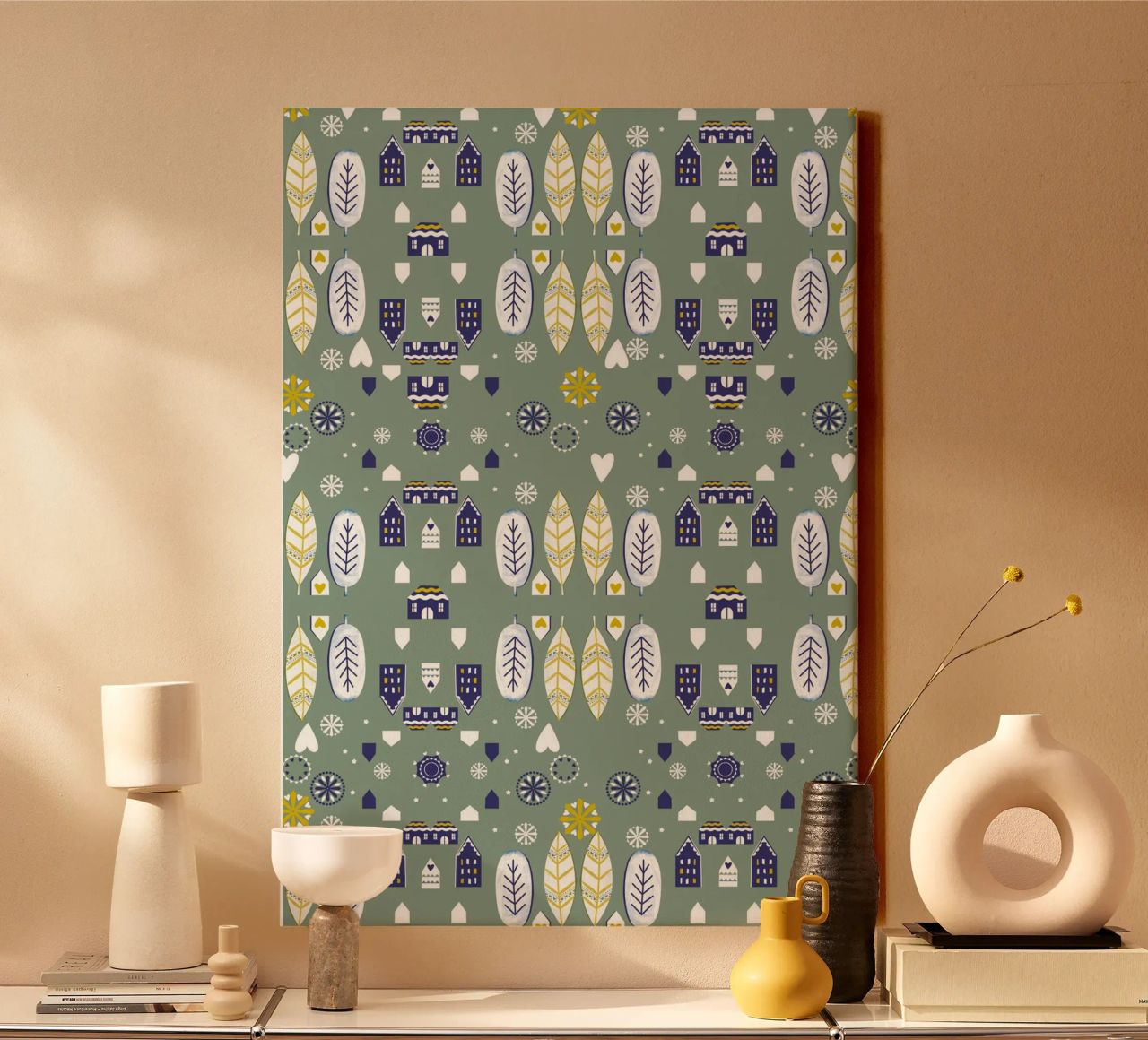 Scandi Pattern tela da Catherine Aguilar