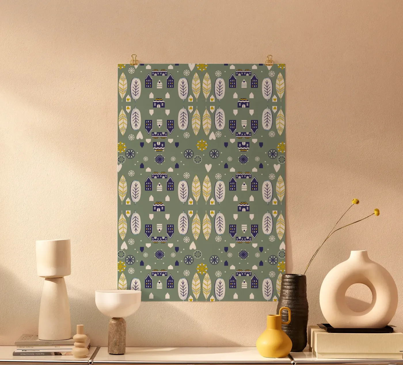 Scandi Pattern Poster von Catherine Aguilar
