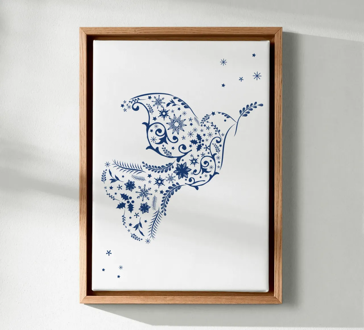 Peace Dove canvas with Floater frame by Catherine Aguilar