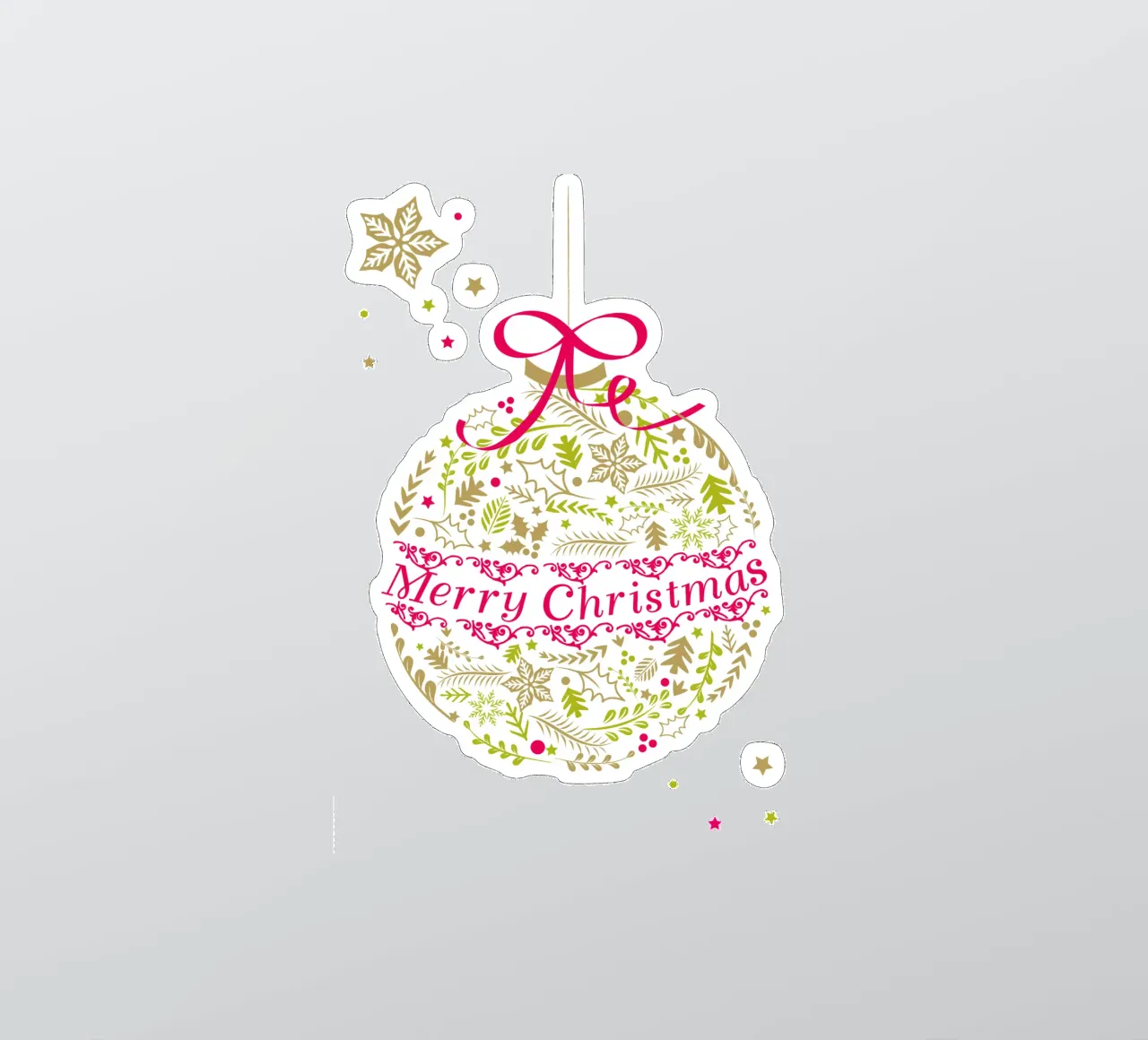 Golden Bauble sticker by Catherine Aguilar