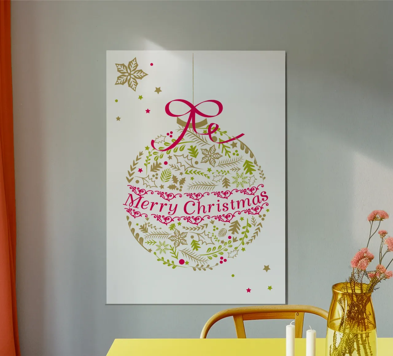 Golden Bauble forex plate by Catherine Aguilar