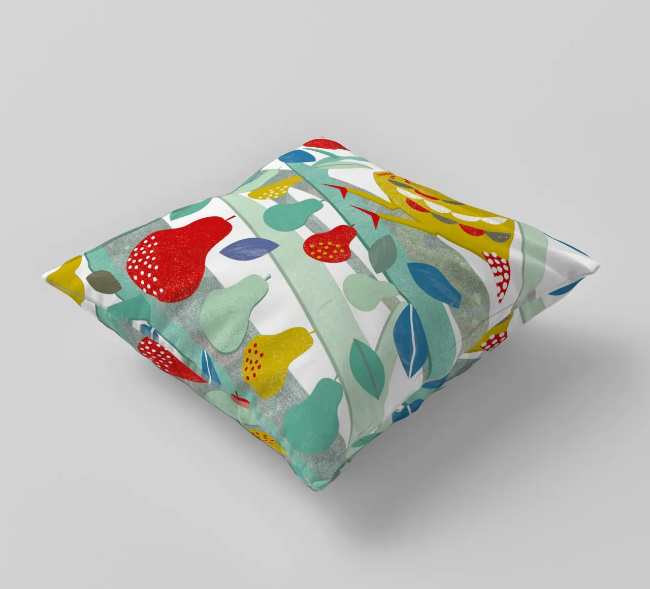 Partridge In A Pear Tree cuscino da Catherine Aguilar