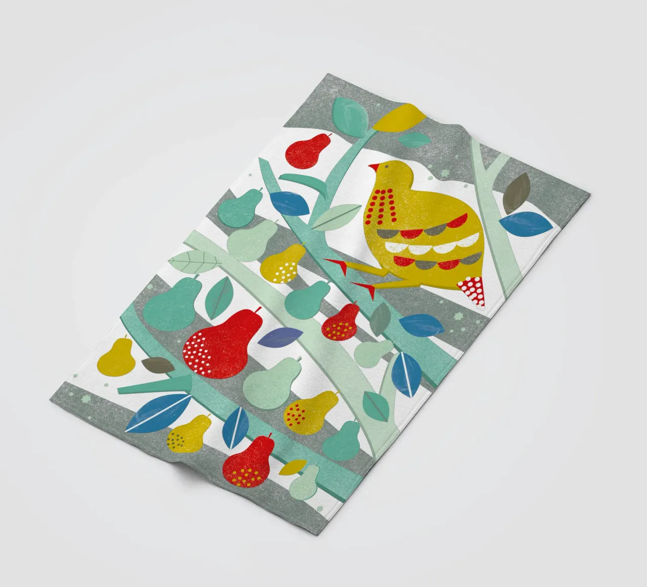 Partridge In A Pear Tree coperta in pile da Catherine Aguilar