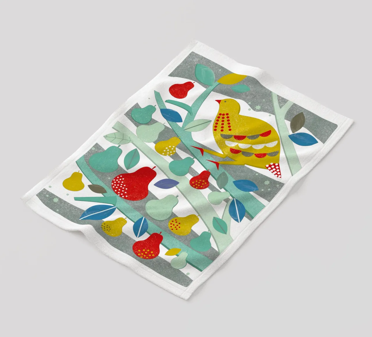 Partridge In A Pear Tree coperta in pile da Catherine Aguilar