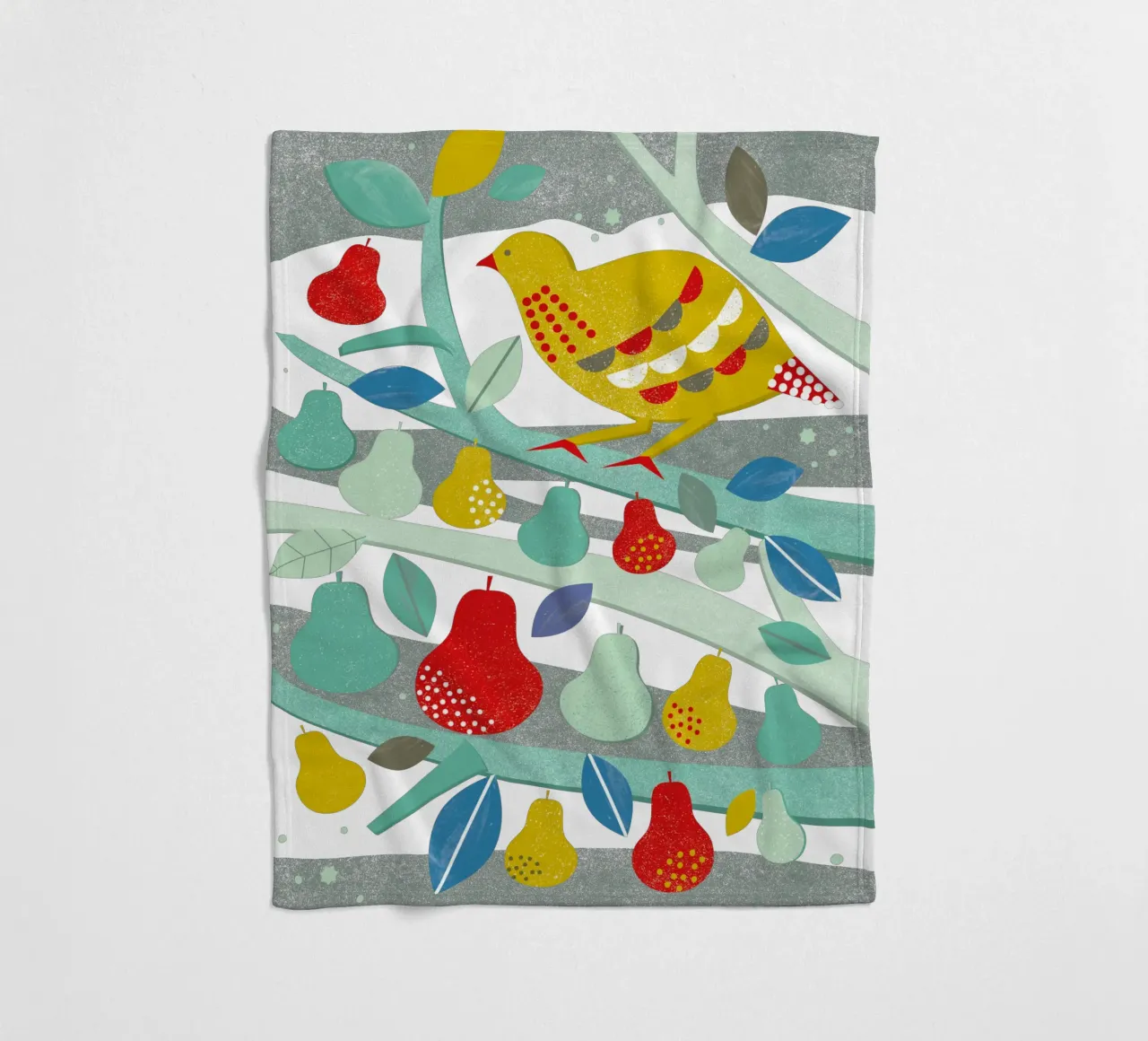 Partridge In A Pear Tree coperta in pile da Catherine Aguilar