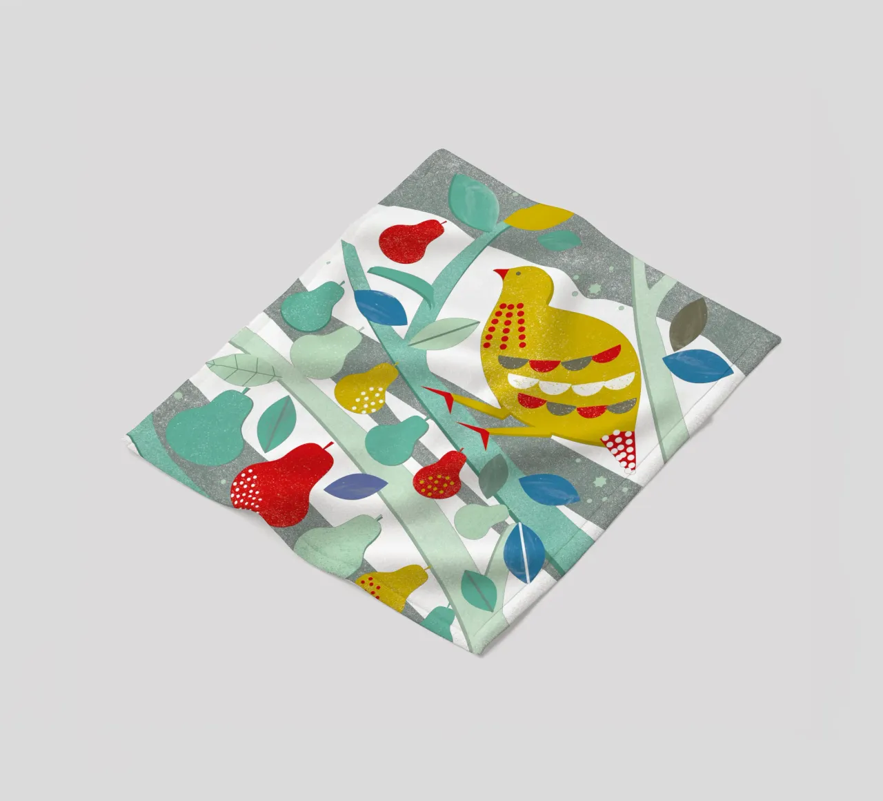 Partridge In A Pear Tree Fleecedecke von Catherine Aguilar