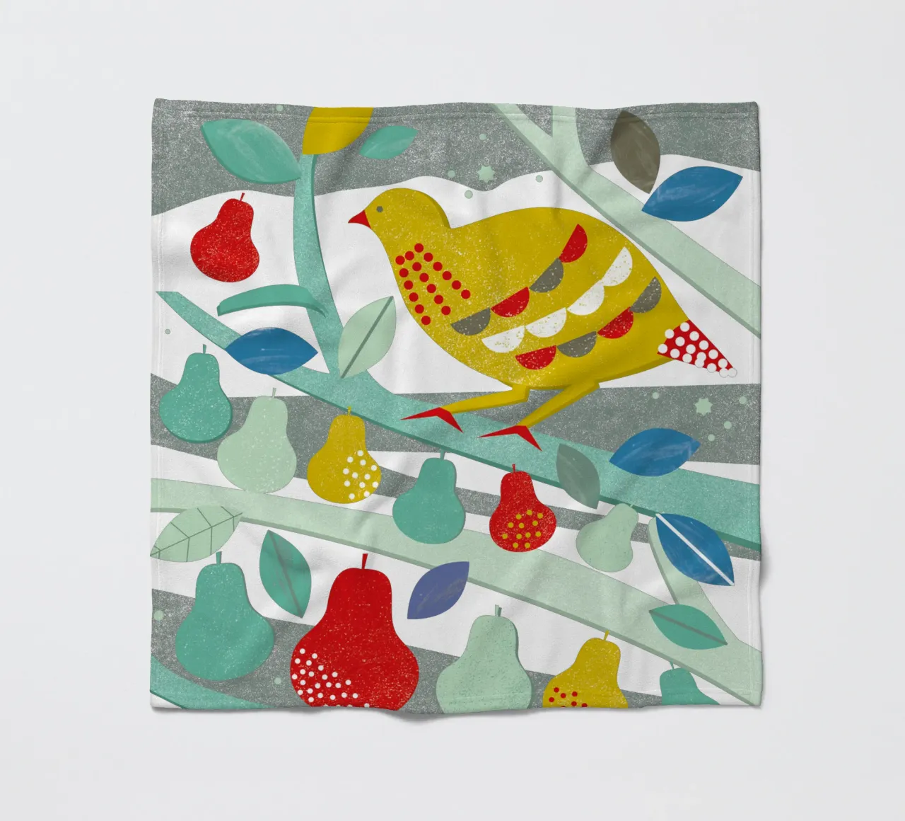 Partridge In A Pear Tree coperta in pile da Catherine Aguilar