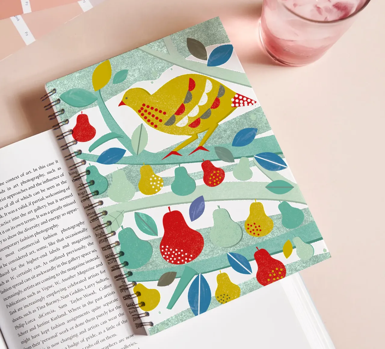 Partridge In A Pear Tree cuaderno de espiral de Catherine Aguilar