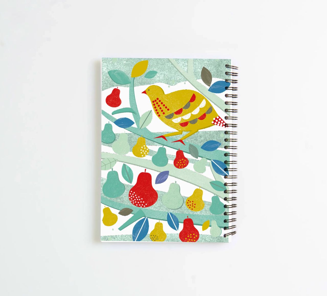 Partridge In A Pear Tree spiral notebook by Catherine Aguilar