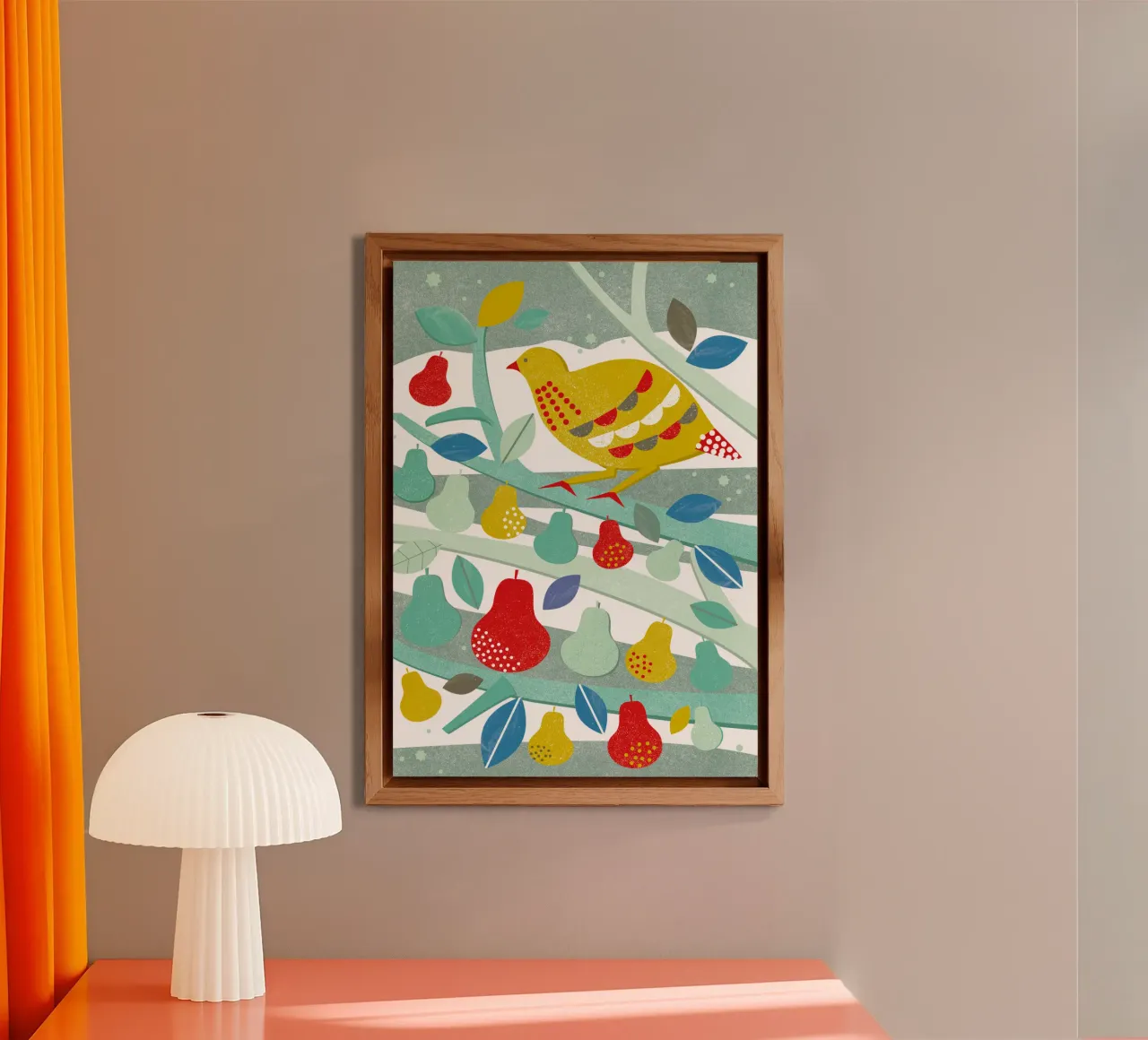 Partridge In A Pear Tree alluminio dibond da Catherine Aguilar