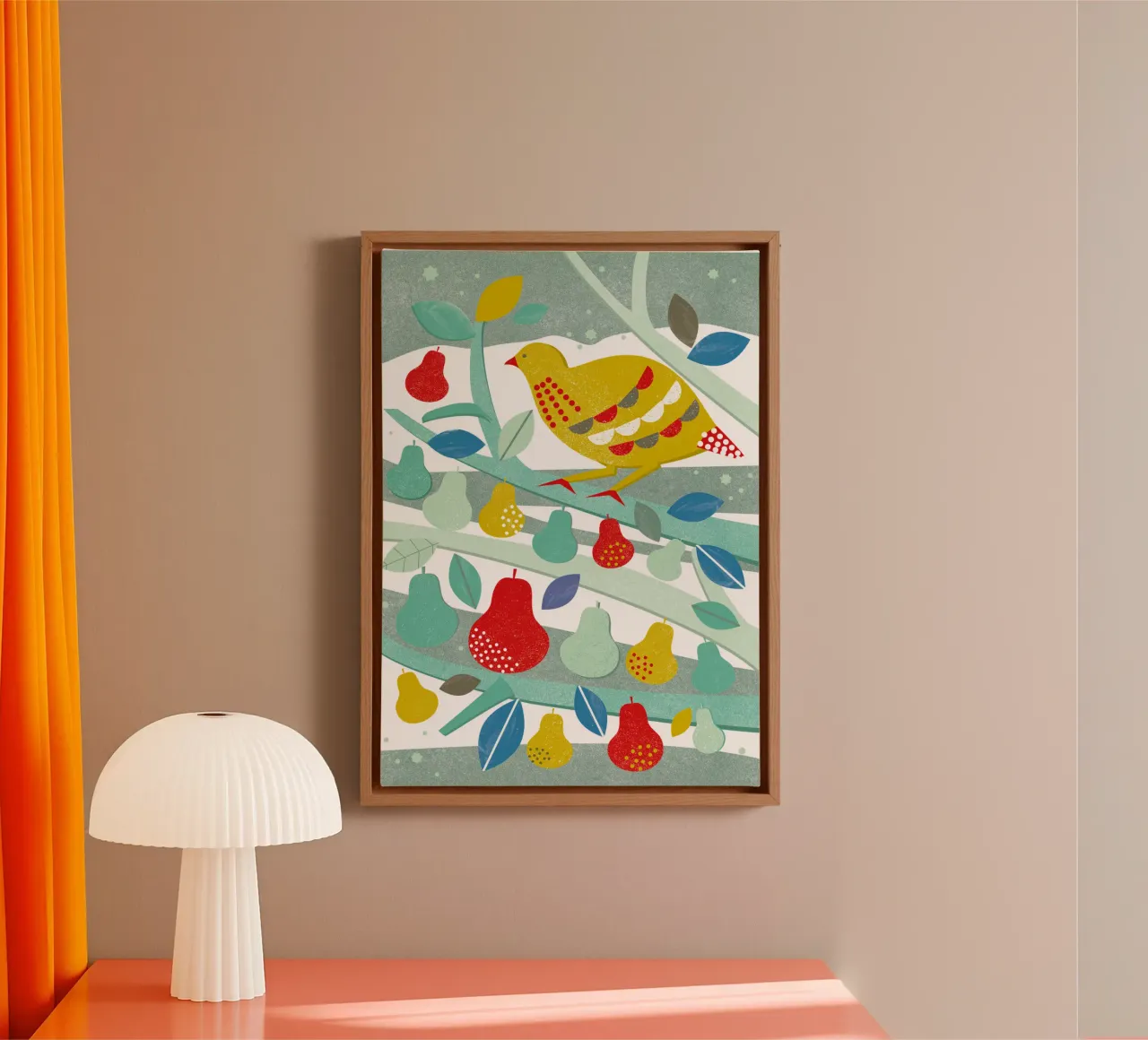 Partridge In A Pear Tree canvas by Catherine Aguilar