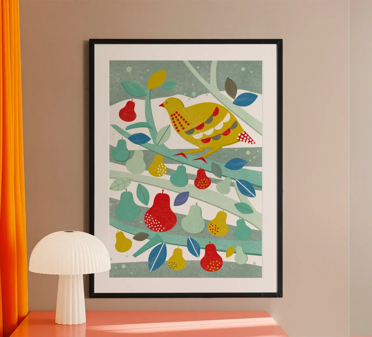Partridge In A Pear Tree hahnemühle van Catherine Aguilar