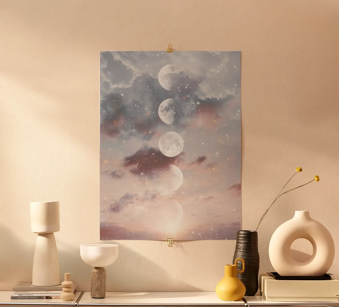 Winter Moon poster by Moon  Bloom