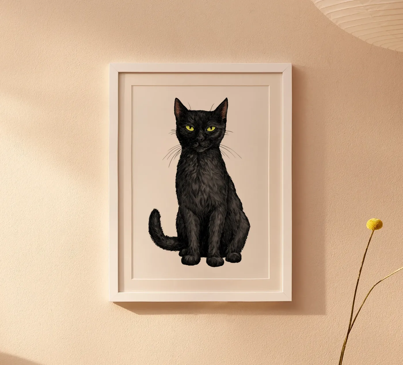Gatto nero poster da Painted animals