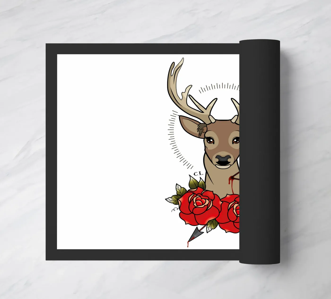 Deer doormat by Killer Wolf
