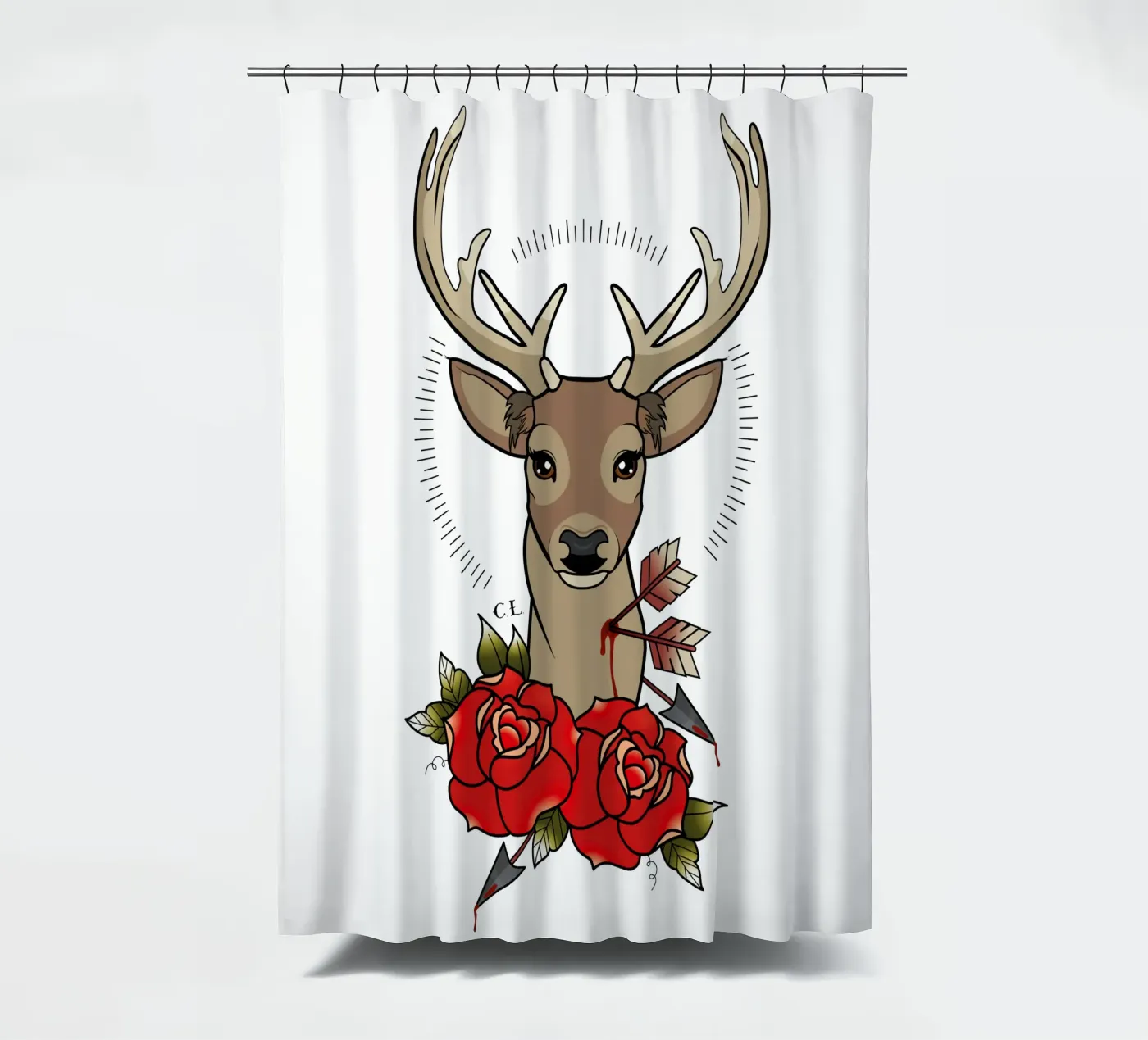 Deer douchegordijn van Killer Wolf