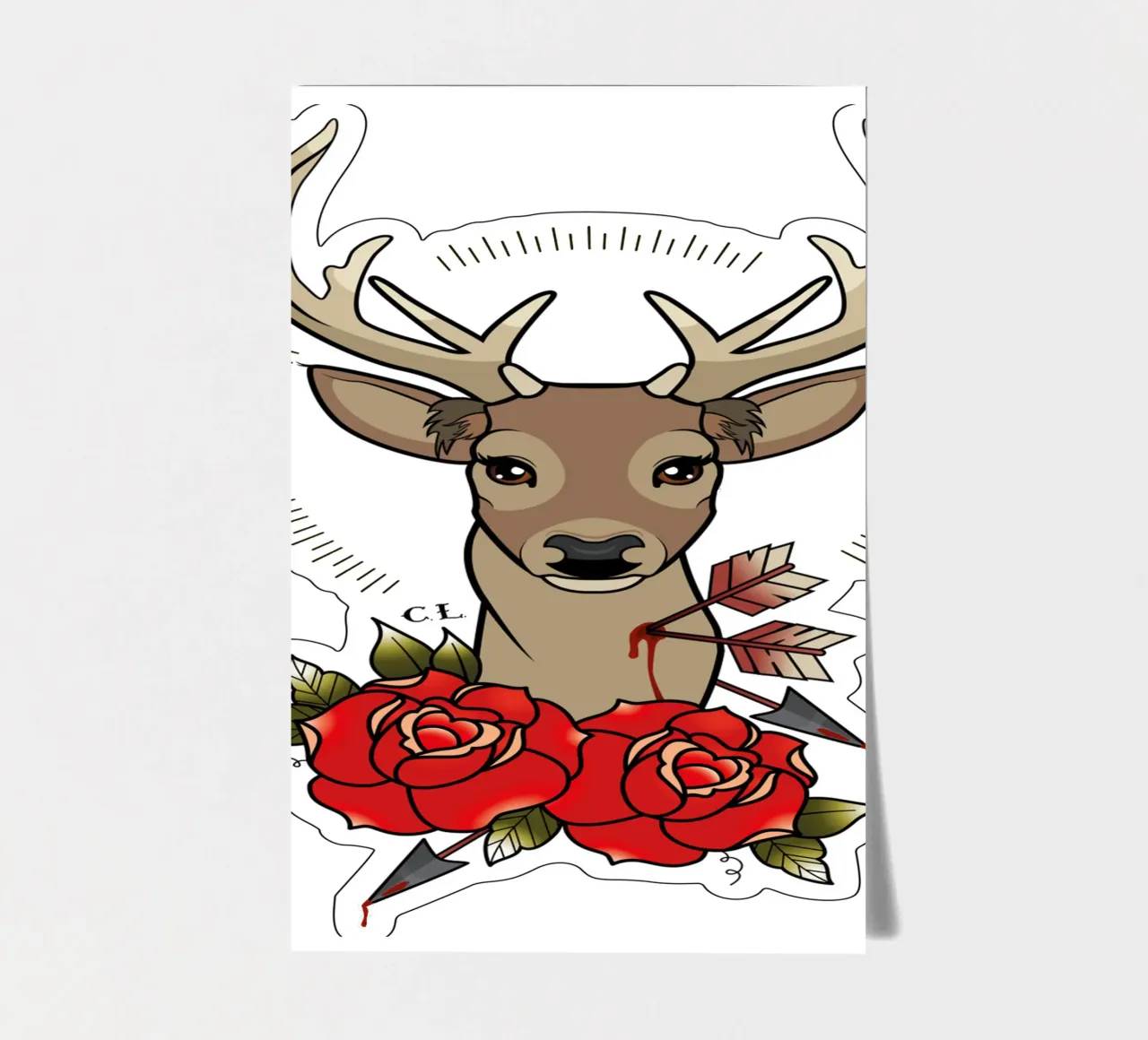 Deer sticker sheet by Killer Wolf