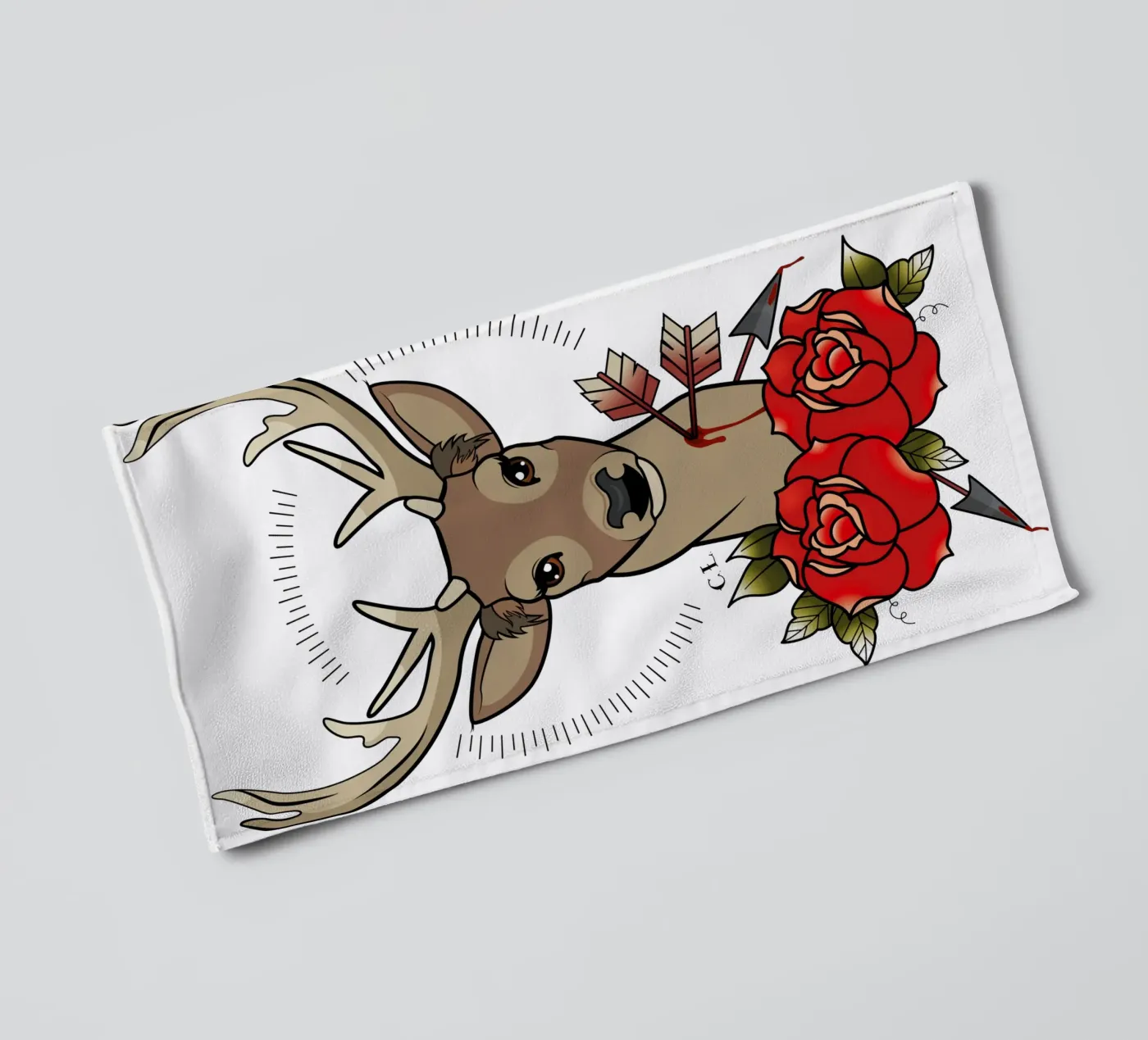 Deer Handtuch von Killer Wolf