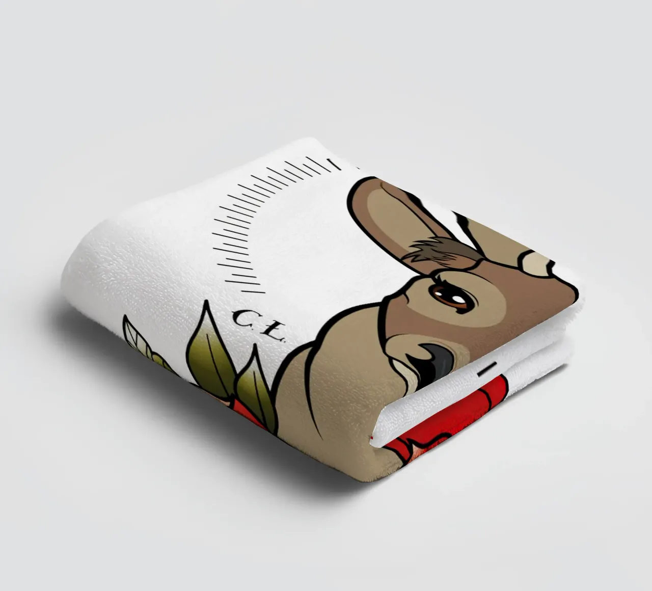 Deer badhanddoek van Killer Wolf