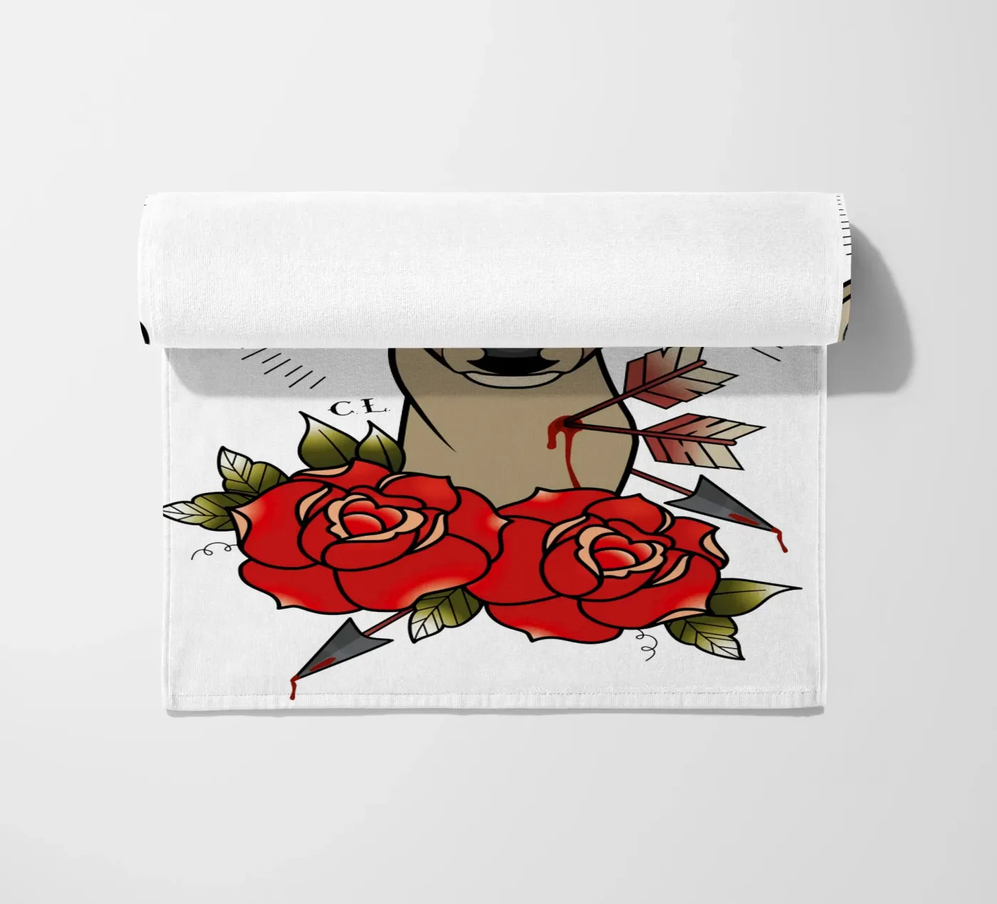 Deer strandhanddoek van Killer Wolf