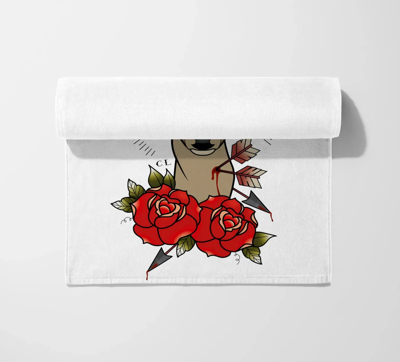 Deer strandhanddoek van Killer Wolf