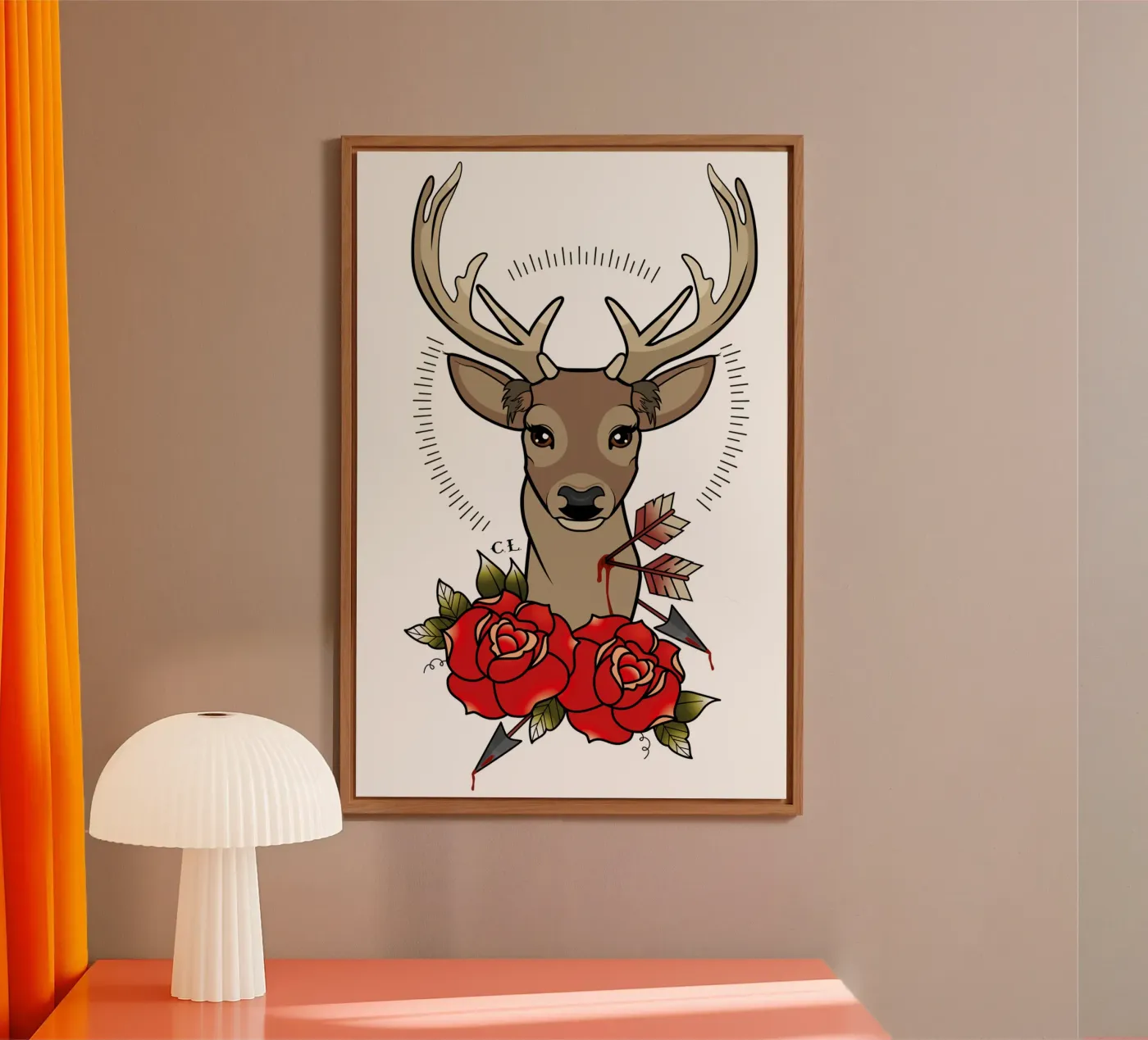 Deer forex-plaat van Killer Wolf