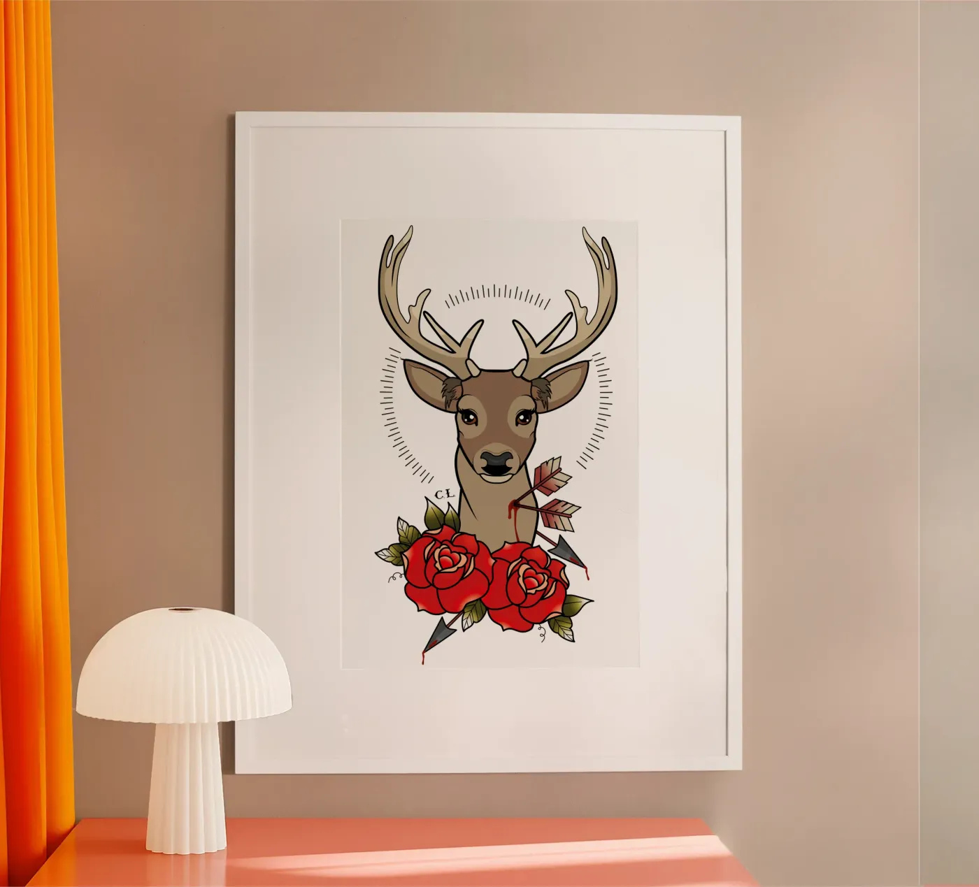 Deer poster van Killer Wolf