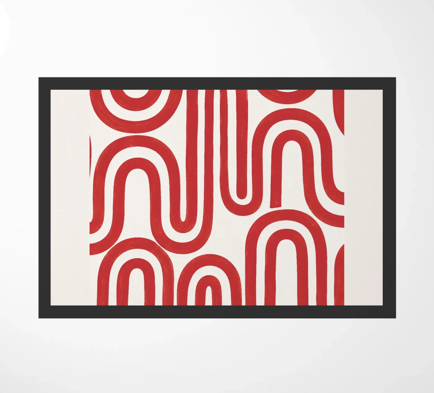 Retro Flow Lines doormat by Bojasweet