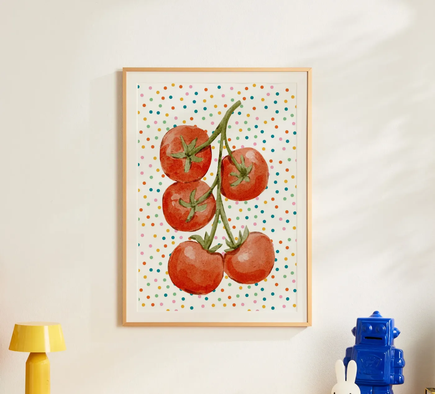 Tomatoes and dots poster da Funkydays