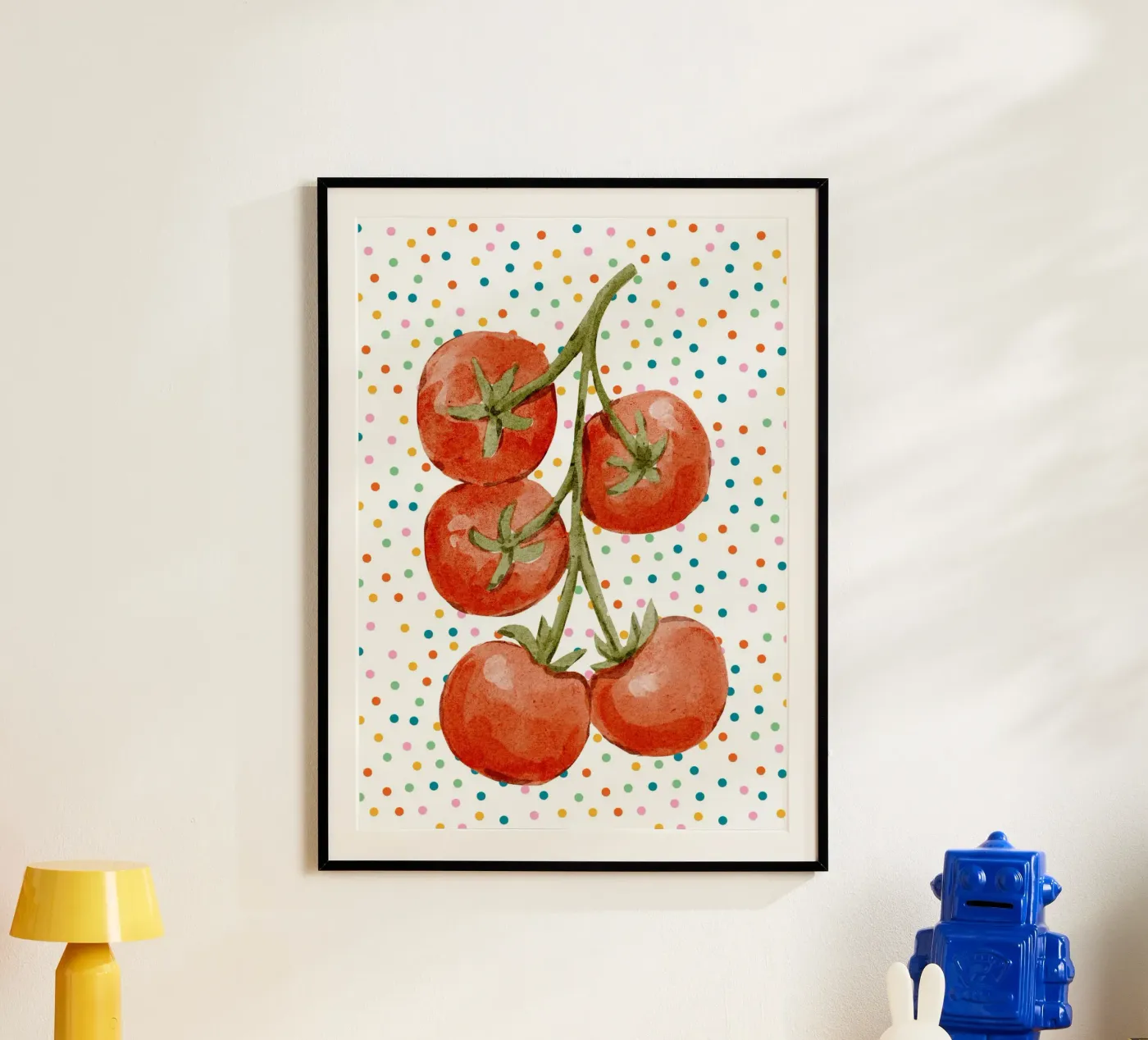 Tomatoes and dots poster da Funkydays