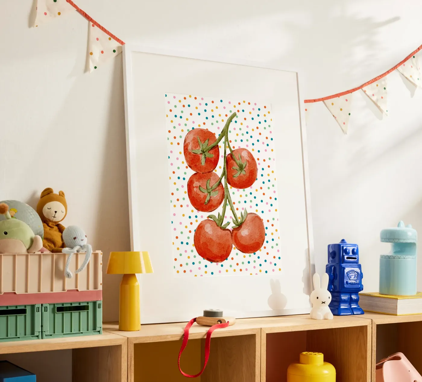 Tomatoes and dots poster da Funkydays