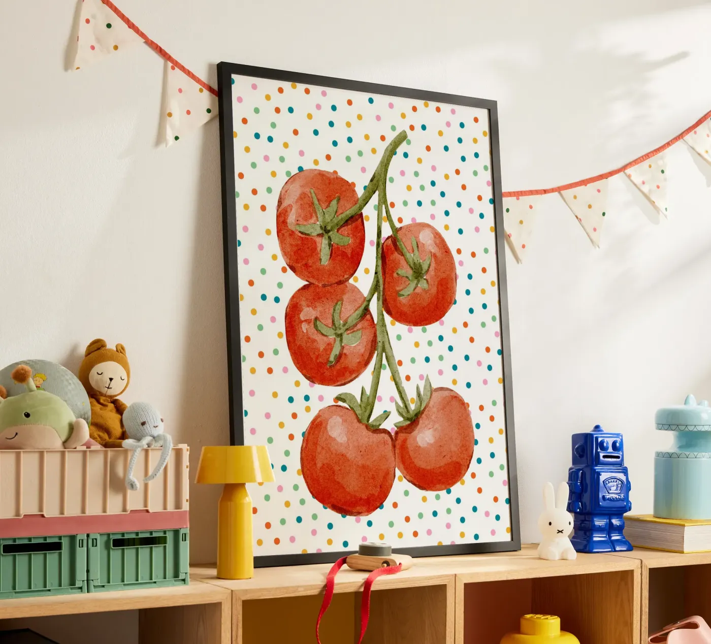 Tomatoes and dots poster da Funkydays