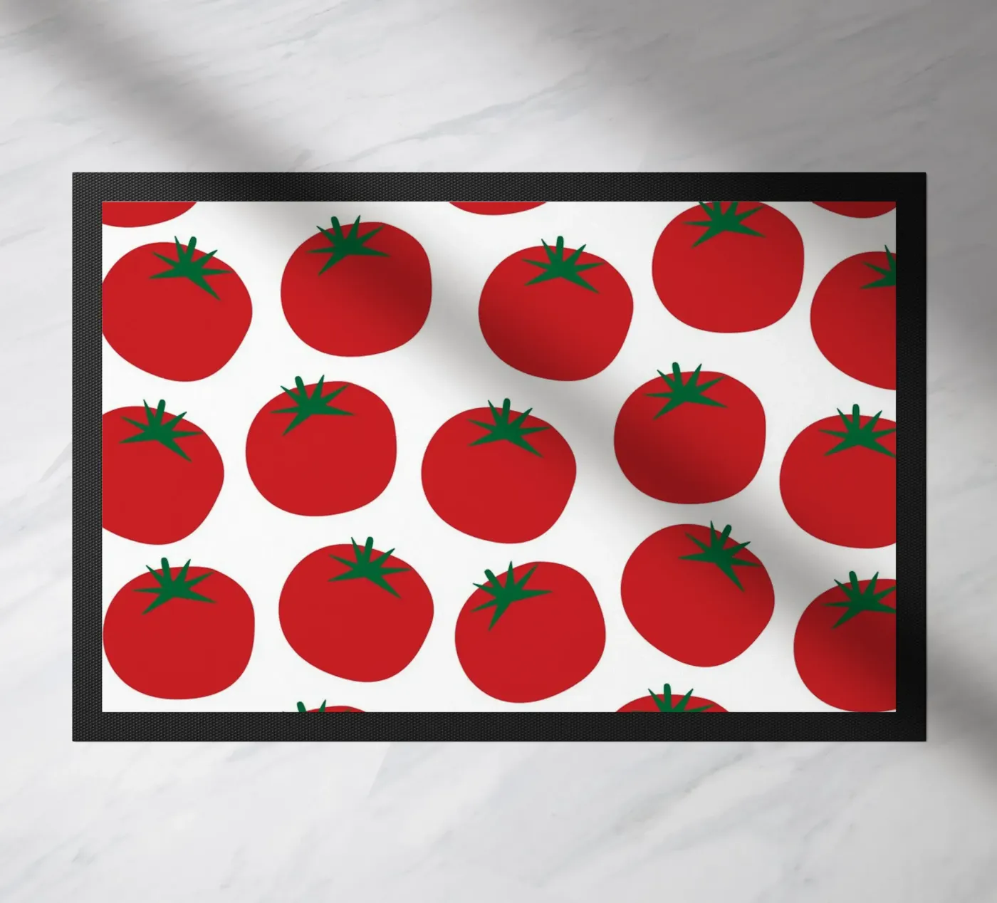 Tomatoes pattern Fußmatte von Happypatterns
